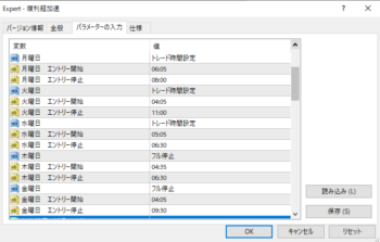 2024年8月26日（月）～8月30日（金）のFX自動売買 稼働時間計画