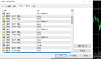 2024年9月23日（月）～9月27日（金）のFX自動売買 稼働時間計画